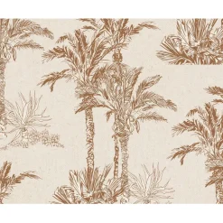 Fabrique de Styles Sets De Table>Set de table vinyle palmiers 30x40cm Beige