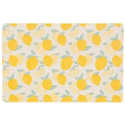 Fabrique de Styles Sets De Table>Set table retro summer 43.5x28.5cm polypropylene Jaune
