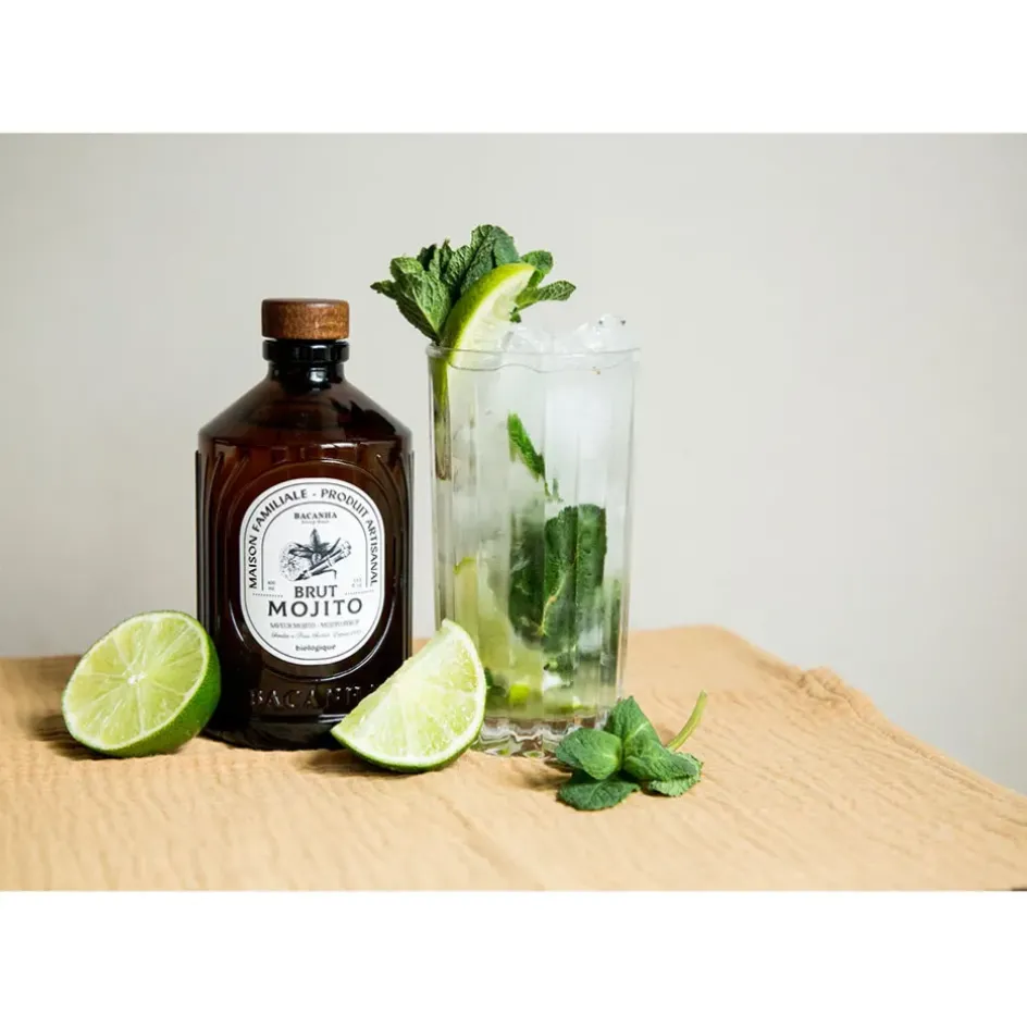 Fabrique de Styles Boissons Non Alcoolisés>Sirop Brut de Mojito - 400 ml Ambre