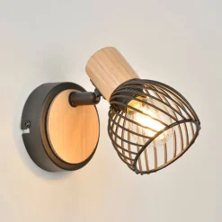 Fabrique de Styles Appliques>Spot 1 lumière en métal h13cm mat noir - kento Noir Mat