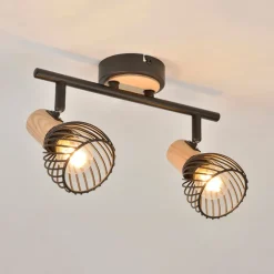 Fabrique de Styles Suspensions>Spot 2 lumières en métal h16cm mat noir - kento Noir Mat