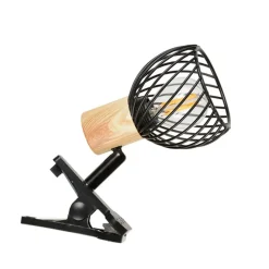 Fabrique de Styles Suspensions>Spot à pince en métal h12.5cm - kento Noir