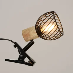 Fabrique de Styles Suspensions>Spot à pince en métal h12.5cm - kento Noir