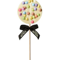 Fabrique de Styles Chocolats Et Confiseries>Sucette chocolat blanc surp party 50g Marron