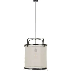 Fabrique de Styles Suspensions>Suspension en bambou d35cm - hikari Noir