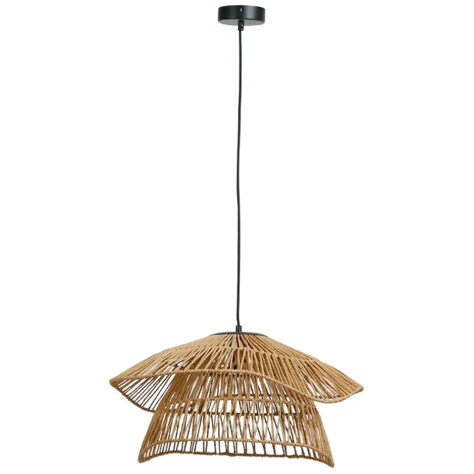 Fabrique de Styles Suspensions>Suspension en corde de papaier d50cm - Calyp Naturel