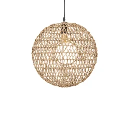 Fabrique de Styles Suspensions>Suspension en corde de papier d41cm - calyp Naturel
