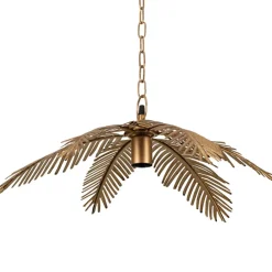 Fabrique de Styles Suspensions>Suspension en fer h22cm - Palmier Doré