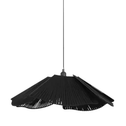 Fabrique de Styles Suspensions>Suspension en fer et coton d70cm - plaka Noir