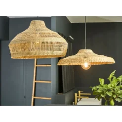 Fabrique de Styles Suspensions>Suspension en jonc de mer non électrifiée d55cm - Cordlacy Naturel