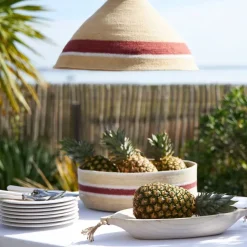 Fabrique de Styles Suspensions>Suspension en jonc de mer d49xh32cm - Sumatra Brique