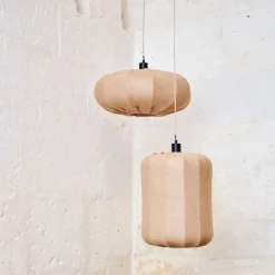 Fabrique de Styles Suspensions>Suspension en jute et fer non électrifiée d32xh42cm - Chaumière Naturel