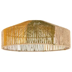 Fabrique de Styles Suspensions>Suspension en jute et fer non électrifiée d50x19cm - Aurore Naturel