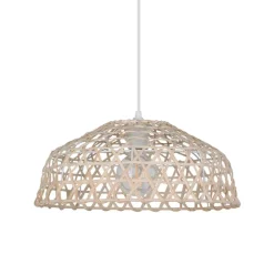 Fabrique de Styles Suspensions>Suspension en métal et rotin d38cm - bendor Naturel