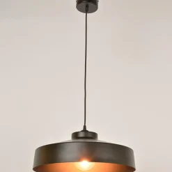 Fabrique de Styles Suspensions>Suspension en métal noir d41cm - Indus Noir Mat