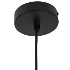 Fabrique de Styles Suspensions>Suspension en verre et fer d22x33cm - Lumi Ambre