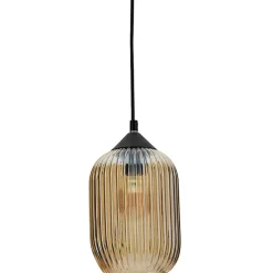 Fabrique de Styles Suspensions>Suspension en verre d14cm - Tahara Ambre