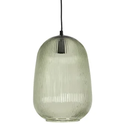 Fabrique de Styles Suspensions>Suspension en verre et fer d22.5xh33cm - Lumi Vert Clair