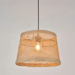 Fabrique de Styles Suspensions>Suspension ficelle tressée d35cm - tambour Naturel