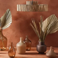 Fabrique de Styles Suspensions>Suspension en fer et corde de papier d55cm - Calyp Naturel