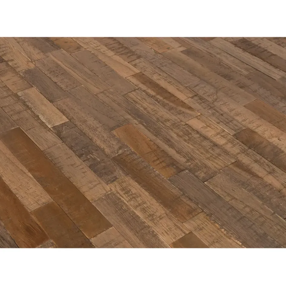 Fabrique de Styles Table De Salle À Manger>Table à manger en teck massif et pieds métal 200x90cm - Suri Naturel