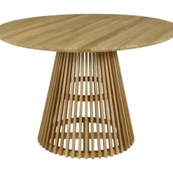 Fabrique de Styles Table De Salle À Manger>Table à manger ronde en teck d120cm - Kamala Naturel