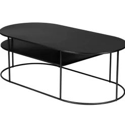 Fabrique de Styles Table Basses>Table basse en métal L120cm -Gray Noir