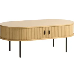 Fabrique de Styles Table Basses>Table basse en placage chêne 120x60 cm - nola Naturel