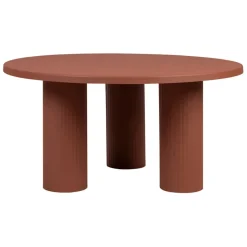 Fabrique de Styles Table Basses>Table basse ronde 3 pieds en fer d70xh35cm - Minimal Terracotta