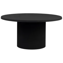 Fabrique de Styles Table Basses>Table basse ronde en fer d79xh40cm - Organic Noir