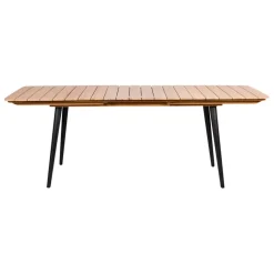 Fabrique de Styles Tables De Jardin|Jardin>Table de jardin avec rallonge en acacia écru 210-160x80cm - Santo Ecru