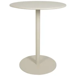 Fabrique de Styles Tables De Jardin|Jardin>Table de jardin ronde en acier écru d60cm - Ajay Ecru