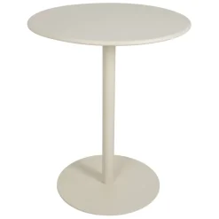 Fabrique de Styles Tables De Jardin|Jardin>Table de jardin ronde en acier écru d60cm - Ajay Ecru