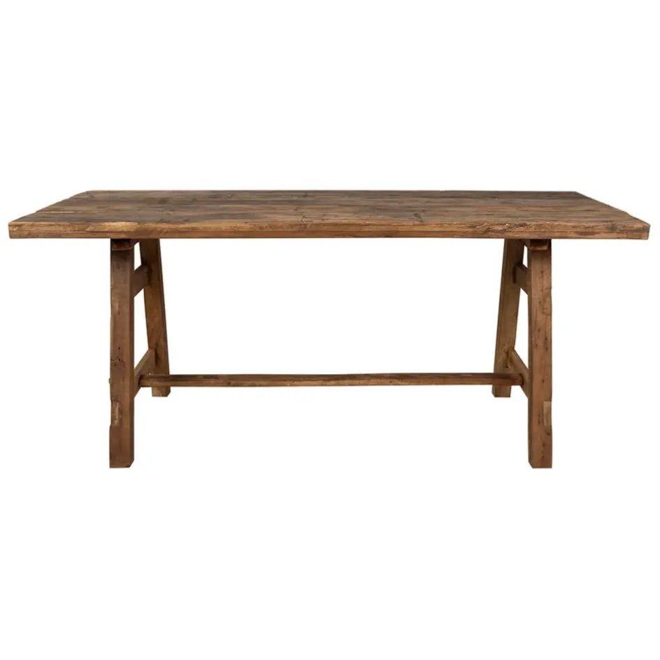 Fabrique de Styles Table De Salle À Manger>Table de salle a manger rectangle en bois recyclé 180x90cm - Campagne Naturel