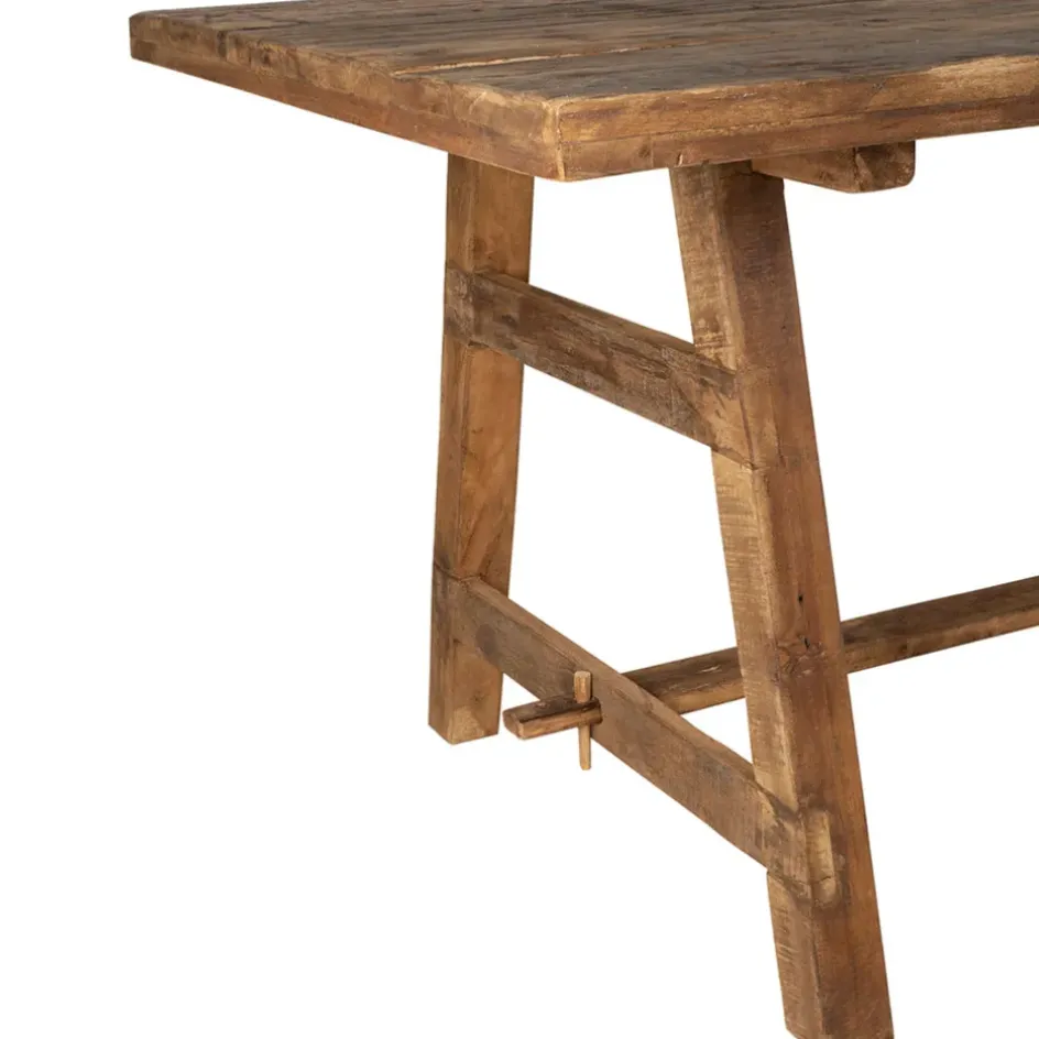 Fabrique de Styles Table De Salle À Manger>Table de salle a manger rectangle en bois recyclé 180x90cm - Campagne Naturel