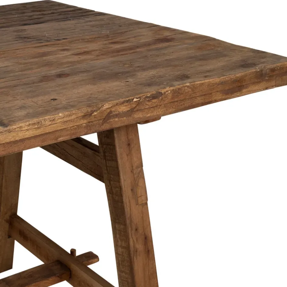 Fabrique de Styles Table De Salle À Manger>Table de salle a manger rectangle en bois recyclé 180x90cm - Campagne Naturel