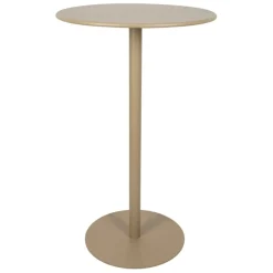 Fabrique de Styles Tables De Jardin|Jardin>Table haute d'extérieur ronde en acier d60xh100cm - Ajay Taupe