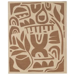 Fabrique de Styles Tableaux Et Toiles>Tableau en lin naturel et brun 40x50cm - Organic Naturel, Brun