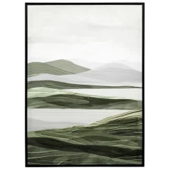 Fabrique de Styles Tableaux Et Toiles>Tableau en toile encadré horizon 52x72cm - Gallery Kaki