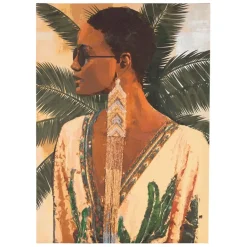 Fabrique de Styles Tableaux Et Toiles>Tableau soul craft et vert 50x70cm - Gallery Brun