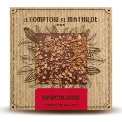 Fabrique de Styles Chocolats Et Confiseries>Tablette chocolat au lait speculoos 80g Marron