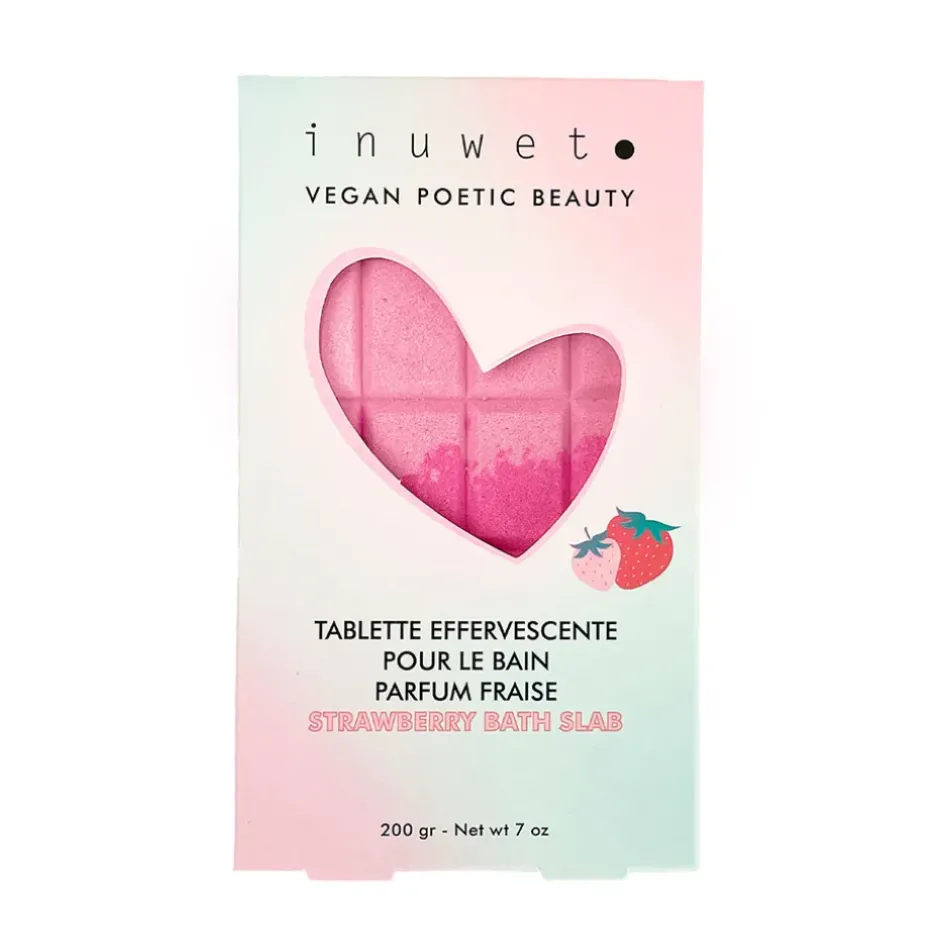 Fabrique de Styles Soins Du Corps>Tablette de bain effervescente parfum fraise 200g Rose