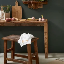Fabrique de Styles Poufs Et Tabourets>Tabouret en bois recyclé - Campagne Naturel