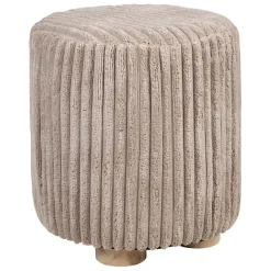 Fabrique de Styles Poufs Et Tabourets>Tabouret en tissu - Klosen Taupe