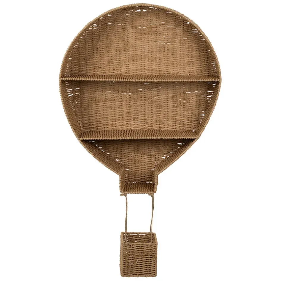 Fabrique de Styles P'tits Meubles>Étagère 2 niveaux - Montgolfiere Naturel