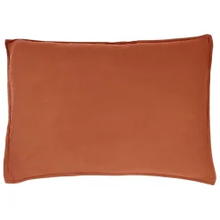 Fabrique de Styles Taies Et Traversins>Taie d'oreiller en coton 70x50cm - Dili Terre brulée