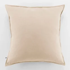Fabrique de Styles Taies Et Traversins>Taie d'oreiller en flanelle sable 63x63cm - Candice Beige