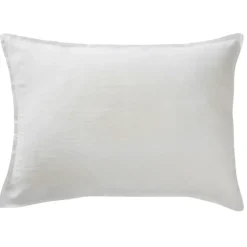 Fabrique de Styles Taies Et Traversins>Taie d'oreiller en lin lavé 50x70cm - Soline Craie