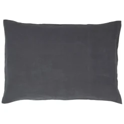 Fabrique de Styles Taies Et Traversins>Taie d'oreiller viti granit 50x70cm 100% lin lavé Gris
