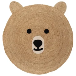 Fabrique de Styles Tapis>Tapis en jute et coton ours 100x108cm - Sweetdream Naturel
